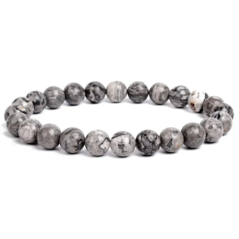 Natural Stone Beads Amethysts Crystal Quartz  Bracelets