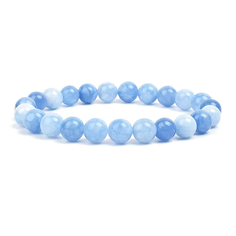 Natural Stone Beads Amethysts Crystal Quartz  Bracelets