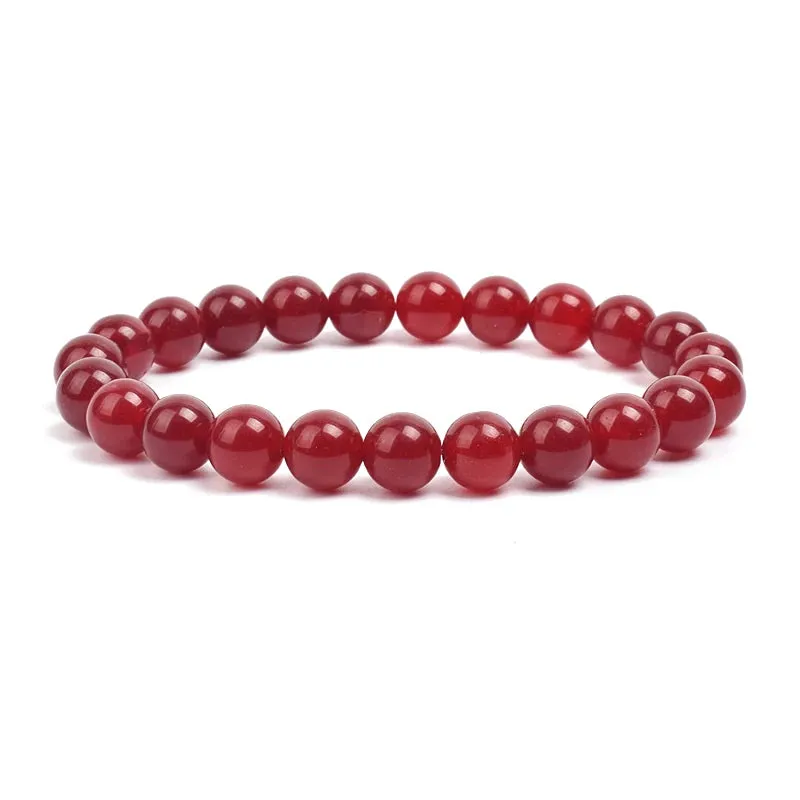 Natural Stone Beads Amethysts Crystal Quartz  Bracelets
