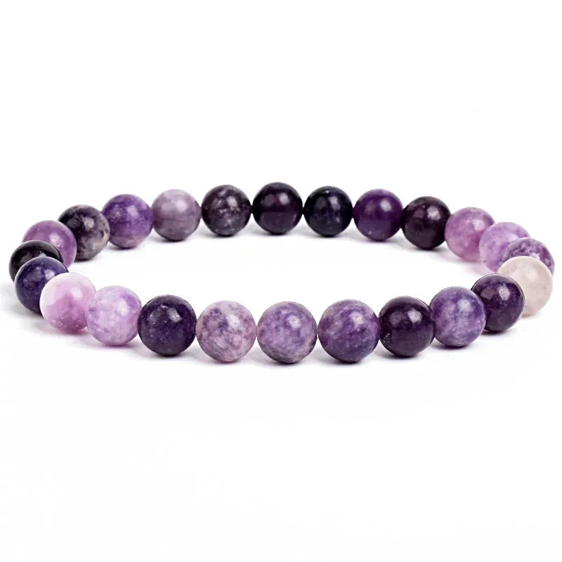 Natural Stone Beads Amethysts Crystal Quartz  Bracelets