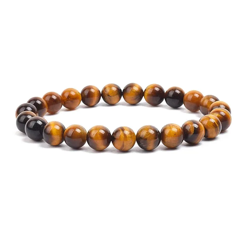 Natural Stone Beads Amethysts Crystal Quartz  Bracelets