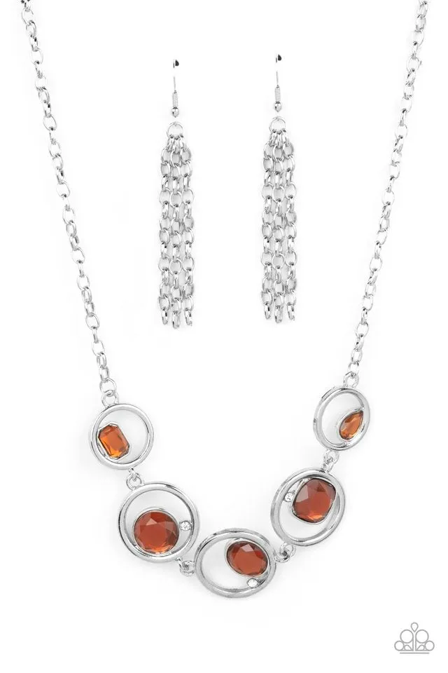 Paparazzi Necklace ~ Big Night Out - Brown