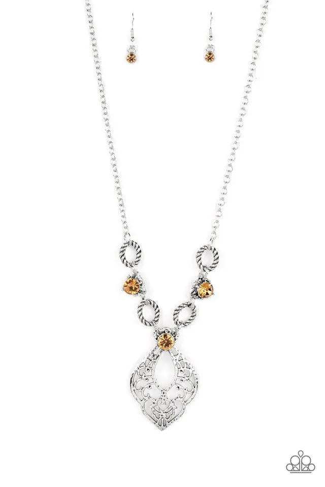 Paparazzi Necklace ~ Contemporary Connections - Brown