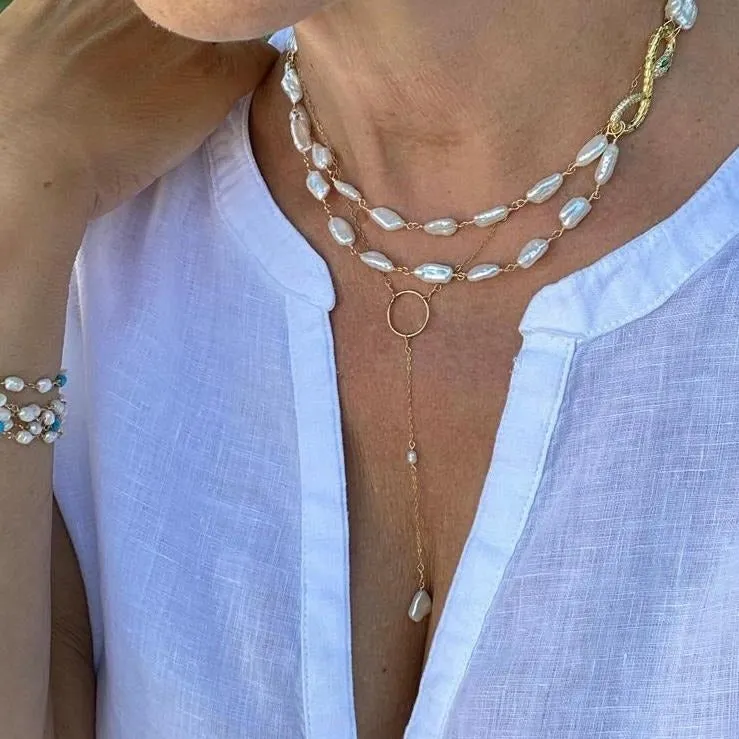 Pearl Necklace with Serpent