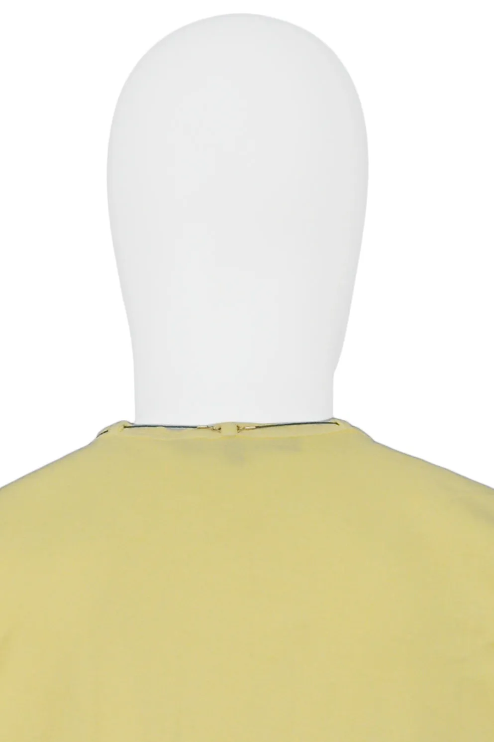 RAF SIMONS YELLOW TANK WITH CRYSTAL NECKLACE 2004