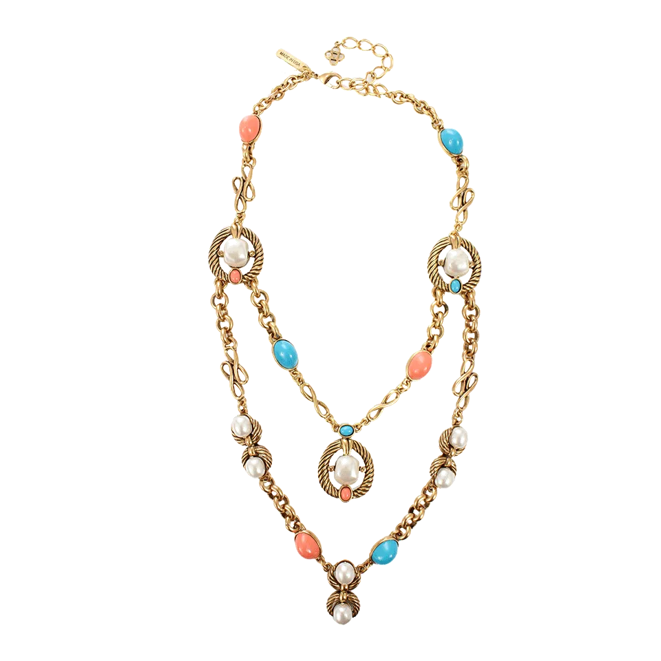 Russian Gold Pearl Necklace