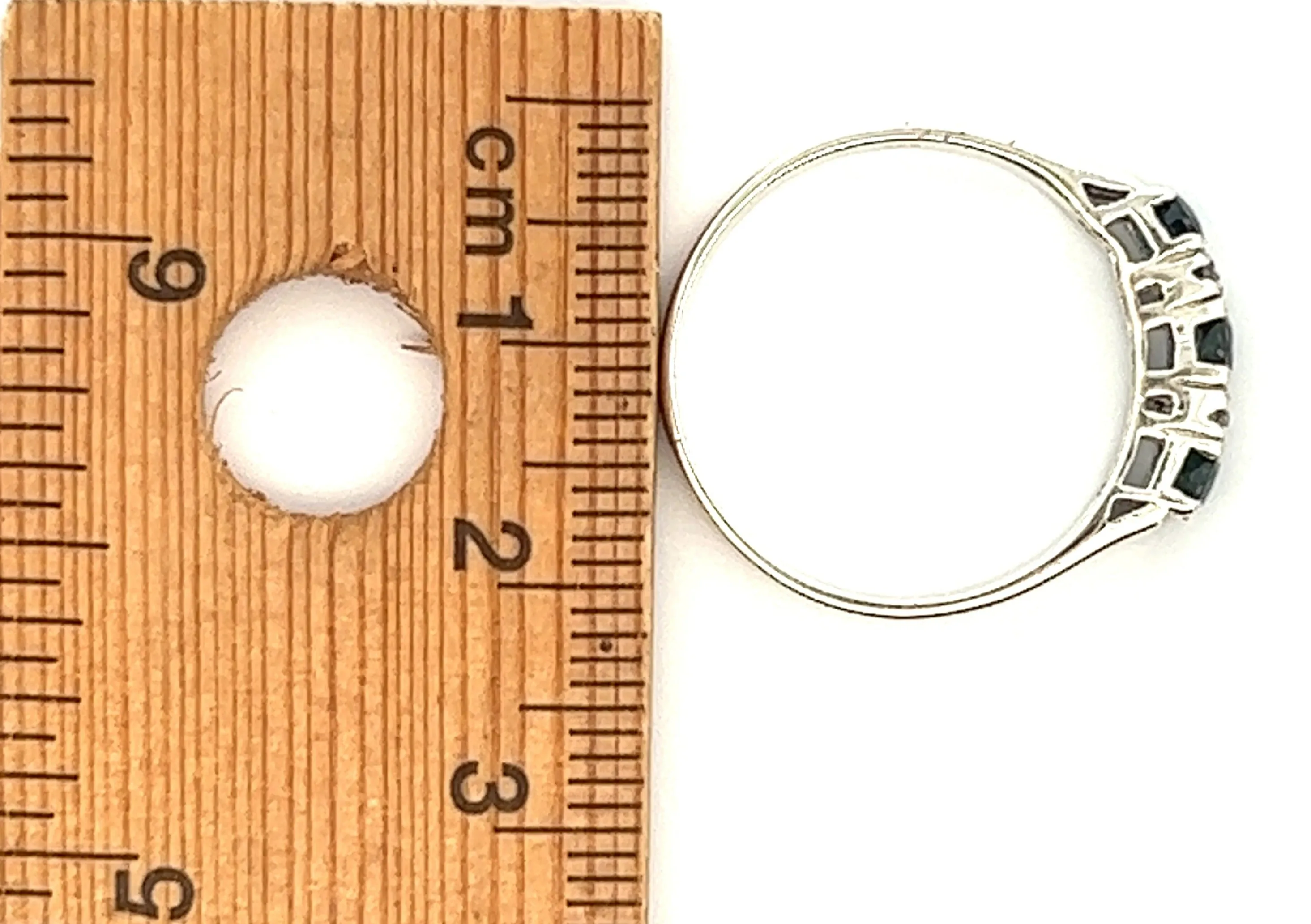 Sapphire & 925 Sterling Silver Ring