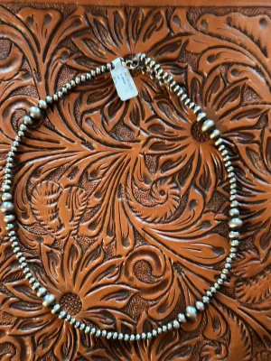The Southwest Style Sterling Silver NA Pearl Necklace