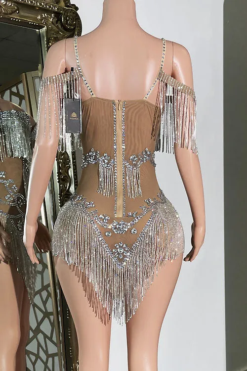 Tiffany Diamante Tassel Dress