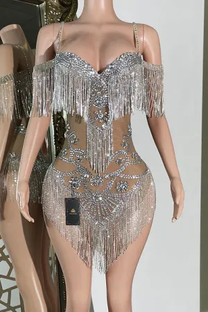 Tiffany Diamante Tassel Dress