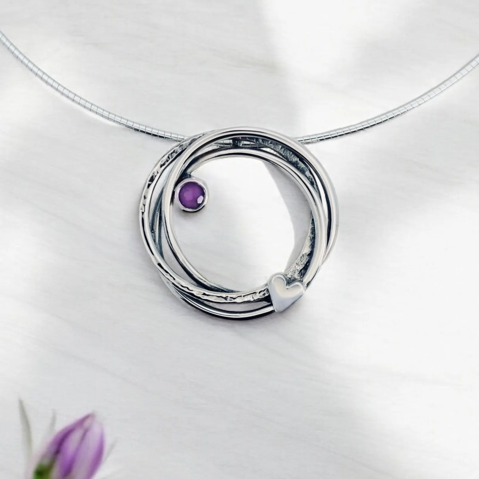 Trinity Heart Large Necklet Pendant