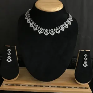 Victorian Finish Zircon/AD Necklace Set