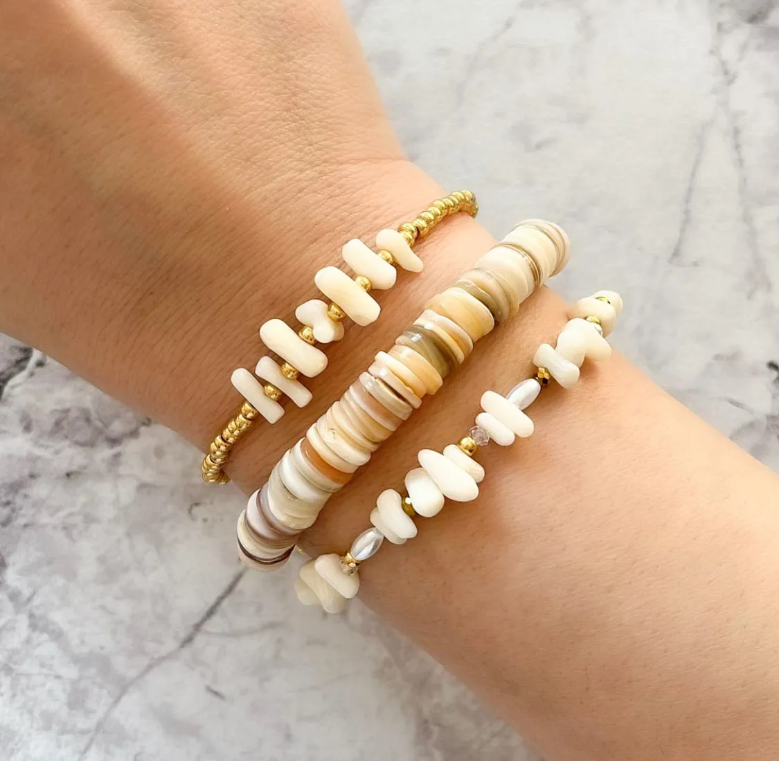 White Coral Bracelet